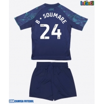 Camisa de Futebol Leicester City Boubakary Soumare #24 Equipamento Secundário Infantil 2025-26 Manga Curta (+ Calças curtas)